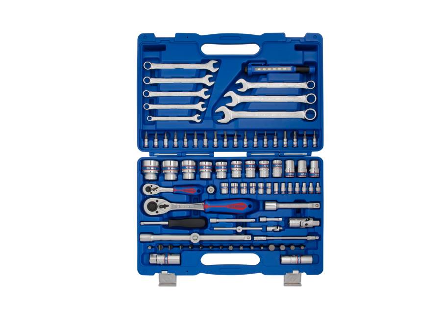 Juego de Dados y Herramientas de 1/4"+1/2" 83PCS King Tony