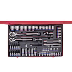 Juego de Dados 1/4"+3/8"+1/2" 62PCS King Tony